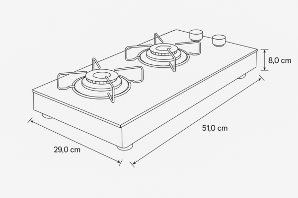 Cooktop 2 Queimadores Acendimento Manual - Imagem 7